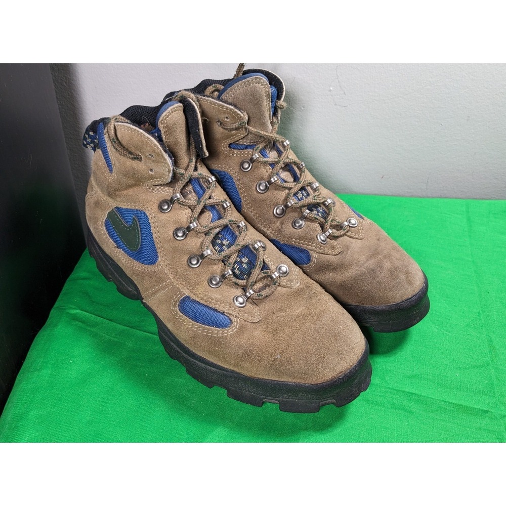 Vintage Nike Air ACG Brown Leather Hiking Boot 185071-231 Mens US 6.5 RARE